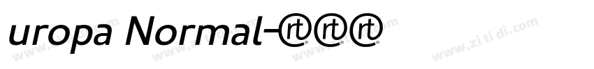 uropa Normal字体转换